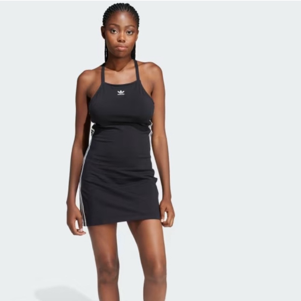 Adidas 3-stripes mini tank dress -black - XS